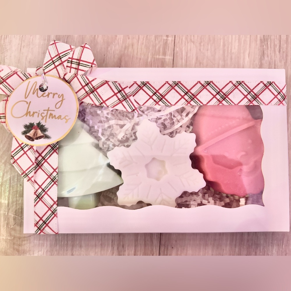 🎄 Christmas Soap Gift Box – Santa,| 🎄 Cajita de 3 Jabones Navideños.